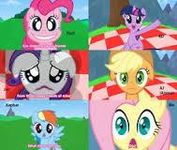 all of them (besides pinkie) all of them (besides pinkie)