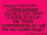 Cookie dough package Cookie dough package