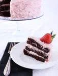 chocolate cake with strawberry frosting chocolate cake with strawberry frosting