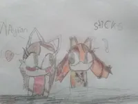My drawing of sticks and maryan My drawing of sticks and maryan
