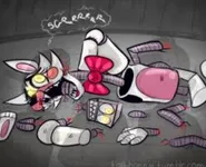She fell from the ceiling