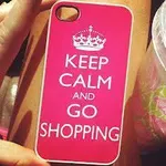 Keep calm and go shopping case Keep calm and go shopping case