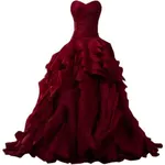 Dark red ruffles Dark red ruffles