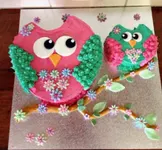 Pink and green