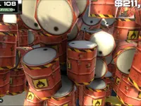 Launch a tank covered with 500 explosive barrels into traffic