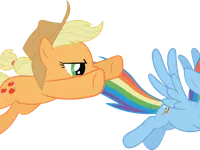 rainbow dash (good) vs applejack (evil) rainbow dash (good) vs applejack (evil)