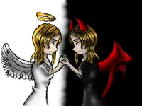 they can never beat each other, and when they realize this they hug it out and become one. So, yeah. um.