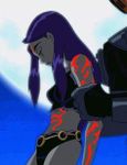 raven ,she half demon her fathers trygon raven ,she half demon her fathers trygon