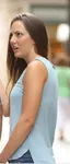 The girl in the blue dress