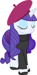 Rarity's french-like look Rarity's french-like look