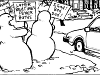 Snowman Protest Snowman Protest