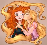 Merida x Rapunzel Merida x Rapunzel