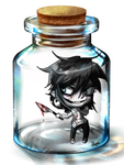 A Jeff in a bottle! A Jeff in a bottle!