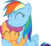Rainbow Dash and Scootaloo