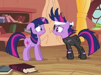 MLP: "It`s About Time!": A future Twilight Sparkle comes to warn her about something. But what? MLP: "It`s About Time!": A future Twilight Sparkle comes to warn her about something. But what?
