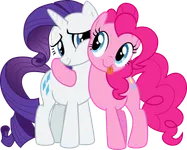 Rarity and Pinkie pie