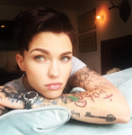 I love her tattoos! I love her tattoos!