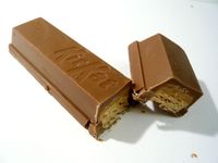 Break then eat the part you broke off. Break then eat the part you broke off.
