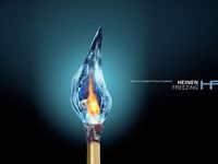 Frozen fire. Combination Frozen fire. Combination