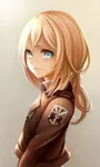 Historia/Christa from Attack on Titan (almost done, my jacket is in the mail) Historia/Christa from Attack on Titan (almost done, my jacket is in the mail)