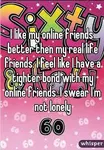 I prefer online friends more I prefer online friends more