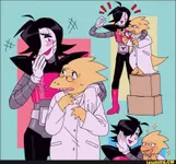 Alphys And Mettaton