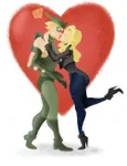 green arrow and black canary green arrow and black canary
