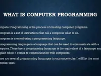 Computer programing