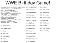 Birthday Game Birthday Game