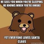 Do you think Santa Claus is a stalker?.... I mean come on "he sees you when your sleeping" Do you think Santa Claus is a stalker?.... I mean come on "he sees you when your sleeping"