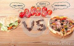 pizza vs hamburger pizza vs hamburger