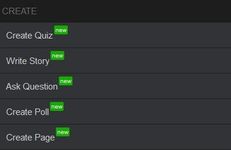 Have you created a quiz, story, question, poll or page on the Mobile version - without switching from the Desktop version? Have you created a quiz, story, question, poll or page on the Mobile version - without switching from the Desktop version?