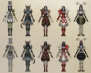 Which outfit from American Mcgee's Alice do you like more? (DLC Set) Which outfit from American Mcgee's Alice do you like more? (DLC Set)