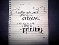 Cursive, Print, or Text? Cursive, Print, or Text?