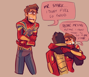 What kind of relationship do you think Tony Stark and Peter (Spider-Man) have? (Or is the cutest) What kind of relationship do you think Tony Stark and Peter (Spider-Man) have? (Or is the cutest)