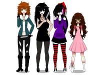 Which Creepypasta girl would befriend you? Which Creepypasta girl would befriend you?