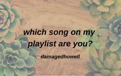 which song on my playlist are you? which song on my playlist are you?