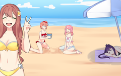 Fun At The Beach *Doki Doki Literature Club* Fun At The Beach *Doki Doki Literature Club*