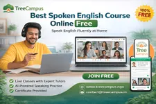 Does Treecampus offer a basic English speaking course online free?