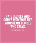 To what extent do you shape your own destiny, and how much is down to fate?