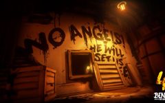 What do you think will happen in chapter 4 of BATIM? Hey guys! I'm back and with this new qusetion about what might happen in chapter 4 of BATIM! Bendy: My wife and I have seen the new screenshot (the one with the words 'No Angels' and 'He will set us free') and were super excited for it to come out! So we thought of askin' this question to you guys... Me and Bendy: WE HOPE YOU ENJOY IT! What do you think will happen in chapter 4 of BATIM? Hey guys! I'm back and with this new qusetion about what might happen in chapter 4 of BATIM! Bendy: My wife and I have seen the new screenshot (the one with the words 'No Angels' and 'He will set us free') and were super excited for it to come out! So we thought of askin' this question to you guys... Me and Bendy: WE HOPE YOU ENJOY IT!