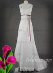 what do you think of this lace dress? Romantic Wedding Dresses Of Princess Jewel Chapel Train Lace With Red Sash Sequins Beadworks what do you think of this lace dress? Romantic Wedding Dresses Of Princess Jewel Chapel Train Lace With Red Sash Sequins Beadworks