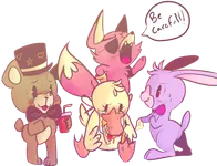 Who here likes FNAF? I know I do! Okay, I'm not one for horror, but I LOVE Five Nights at Freddy's and Five Nights at Freddy's 2. I don't know why, but it's just facinating to me! Your thoughts? Who here likes FNAF? I know I do! Okay, I'm not one for horror, but I LOVE Five Nights at Freddy's and Five Nights at Freddy's 2. I don't know why, but it's just facinating to me! Your thoughts?