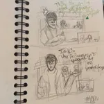 Is this an okay drawing? Just wondering is all. It took me awhile to find something to draw...Um, Right! Anyway just rate it please. Um, right, their dialogue is below this. Panel 1 Princey/Roman/Creativity: This is called yogurt-ing, I've actually tried this myself. Panel 2 Anxiety/Virgil: Is this why Princey spit yogurt at me, yesterday? Is this an okay drawing? Just wondering is all. It took me awhile to find something to draw...Um, Right! Anyway just rate it please. Um, right, their dialogue is below this. Panel 1 Princey/Roman/Creativity: This is called yogurt-ing, I've actually tried this myself. Panel 2 Anxiety/Virgil: Is this why Princey spit yogurt at me, yesterday?