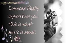 What does music mean to you? To me, music is an escape. It seems that for every feeling, ever problem, and every emotion, there is a song. If I'm feeling happy, I play peppy pop music, when I'm sad I just listen to rock or alternative. I just love music. Without music, I wouldn't be who I am. So, what does music mean to you? What's your favorite kind? What does music mean to you? To me, music is an escape. It seems that for every feeling, ever problem, and every emotion, there is a song. If I'm feeling happy, I play peppy pop music, when I'm sad I just listen to rock or alternative. I just love music. Without music, I wouldn't be who I am. So, what does music mean to you? What's your favorite kind?