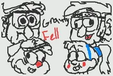 Would you watch the fanmade series 'Gravity Fell'? I'm going to make a fanmade parody series of 'Gravity Falls' called 'Gravity Fell'. It's going to basically be the same, but it's going to make fun of parts of the series that just didn't make sense, like how Stanley got away with impersonating his brother for 30 years straight even though the real Stanford clearly has six fingers. (Stanley=Stand, Dipper=Dopper, Mabel=Maple, Ford=Sord) So, I want to know if you would watch it. (So I know if it's worth making) (If this gets enough votes for me to do this, I'll hopefully start making it when I get my computer back) (I'M SO SORRY! I HAD TO UNPUBLISH THIS TO GET THIS OUT OF BECOMING PROFILE!) Would you watch the fanmade series 'Gravity Fell'? I'm going to make a fanmade parody series of 'Gravity Falls' called 'Gravity Fell'. It's going to basically be the same, but it's going to make fun of parts of the series that just didn't make sense, like how Stanley got away with impersonating his brother for 30 years straight even though the real Stanford clearly has six fingers. (Stanley=Stand, Dipper=Dopper, Mabel=Maple, Ford=Sord) So, I want to know if you would watch it. (So I know if it's worth making) (If this gets enough votes for me to do this, I'll hopefully start making it when I get my computer back) (I'M SO SORRY! I HAD TO UNPUBLISH THIS TO GET THIS OUT OF BECOMING PROFILE!)