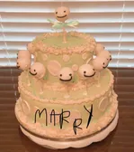 the cake