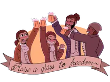 raise a glass to freedom, something they can never take away, no matter what they tell youuuuu