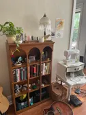 bookshelf and sewing machine:)