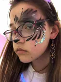 Face paint as husky